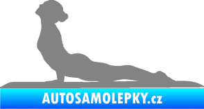 Samolepka Jóga 004 levá šedá
