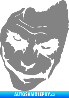 Samolepka Joker 002 levá tvář šedá