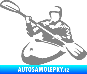 Samolepka Kajakář 004 levá šedá