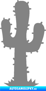 Samolepka Kaktus 001 pravá šedá