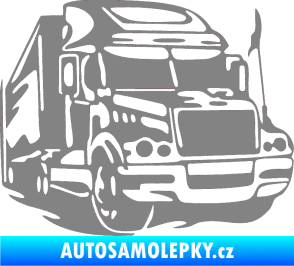 Samolepka Kamion 002 pravá nákladní auto šedá