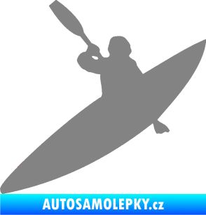 Samolepka Kanoista 001 levá šedá