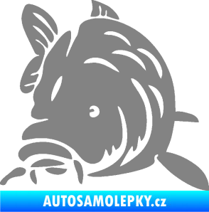 Samolepka Kapr 002 levá šedá