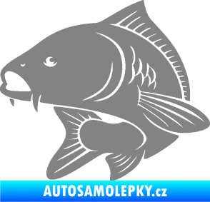 Samolepka Kapr 008 levá šedá
