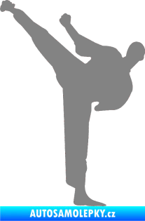 Samolepka Karate 001 levá šedá