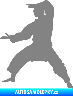 Samolepka Karate 006 levá šedá