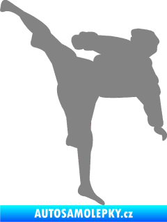 Samolepka Karate 009 levá šedá