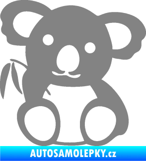 Samolepka Koala 001 pravá šedá