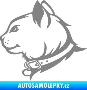 Samolepka Kočka 003 levá šedá