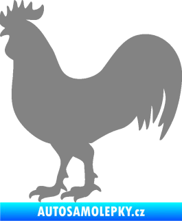 Samolepka Kohout 002 levá šedá