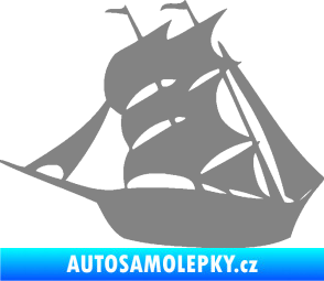 Samolepka Koráb 001 levá šedá