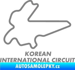 Samolepka Okruh Korean International Circuit šedá