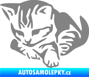 Samolepka Koťátko 003 levá šedá