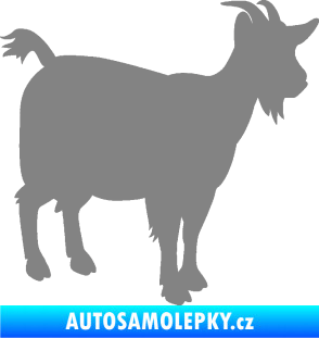 Samolepka Koza 001 pravá šedá