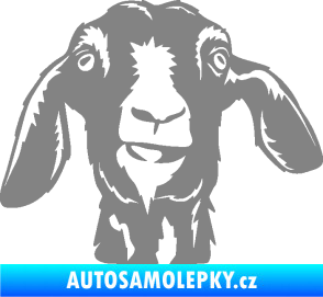 Samolepka Koza 003 pravá šedá