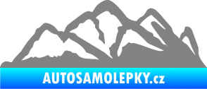 Samolepka Krajina hory 013 pravá šedá