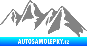 Samolepka Krajina hory 015 pravá šedá