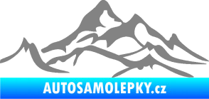 Samolepka Krajina hory 017 levá šedá