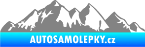 Samolepka Krajina hory 021 levá šedá