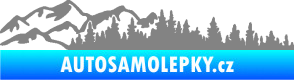 Samolepka Krajina hory 030 levá šedá