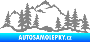 Samolepka Krajina hory 033 levá šedá