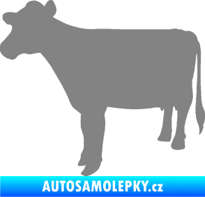 Samolepka Kráva 001 levá šedá