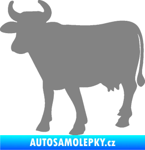 Samolepka Kráva 002 levá šedá