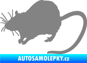 Samolepka Krysa 002 levá šedá