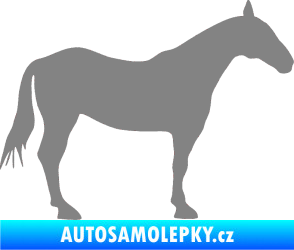 Samolepka Kůň 005 pravá šedá