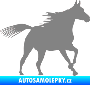 Samolepka Kůň 010 pravá šedá