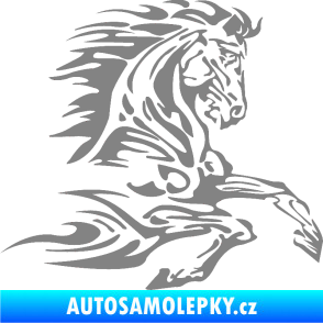 Samolepka Kůň 074 pravá šedá