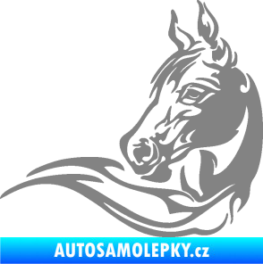 Samolepka Kůň 085 levá šedá