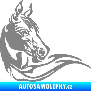 Samolepka Kůň 085 pravá šedá