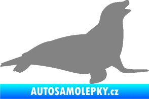 Samolepka Lachtan 002 pravá šedá