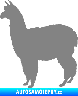 Samolepka Lama 002 levá alpaka šedá