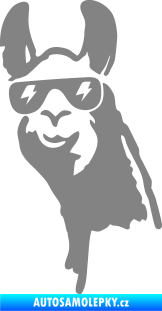 Samolepka Lama 003 levá šedá
