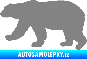 Samolepka Lední medvěd 002 levá šedá