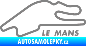Samolepka Okruh Le Mans šedá