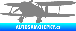 Samolepka Letadlo 006 levá šedá