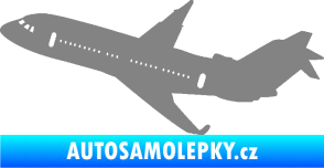 Samolepka Letadlo 013 levá šedá