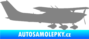 Samolepka Letadlo 021 pravá Cessna 182 šedá