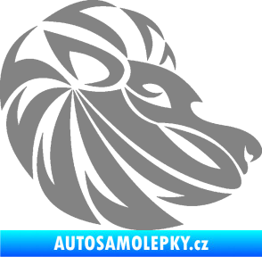 Samolepka Lev zvěrokruh 003 pravá šedá