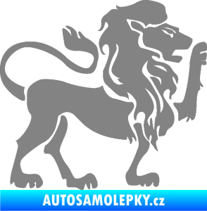 Samolepka Lev zvěrokruh 005 pravá šedá