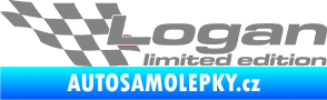 Samolepka Logan limited edition levá šedá