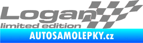 Samolepka Logan limited edition pravá šedá