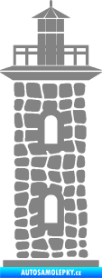 Samolepka Maják 001 šedá