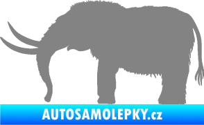 Samolepka Mamut 001 levá šedá