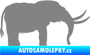 Samolepka Mamut 001 pravá šedá