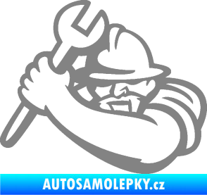 Samolepka Mechanik 001 levá šedá