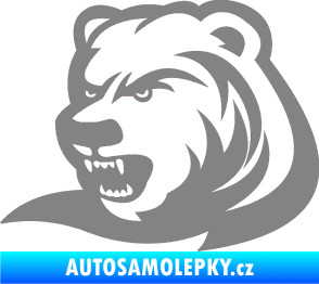 Samolepka Medvěd 001 levá šedá